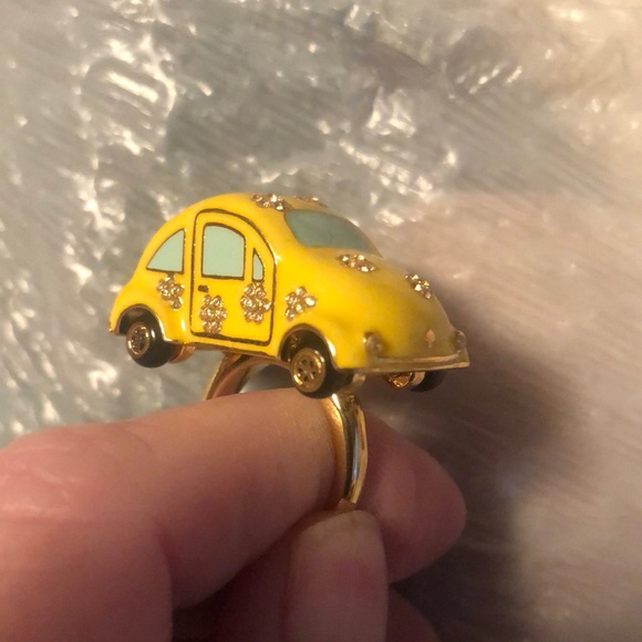New Kate Spade ♠️ Yellow Taxi 🚕 Car Ring size 6 - Picture 3 of 17
